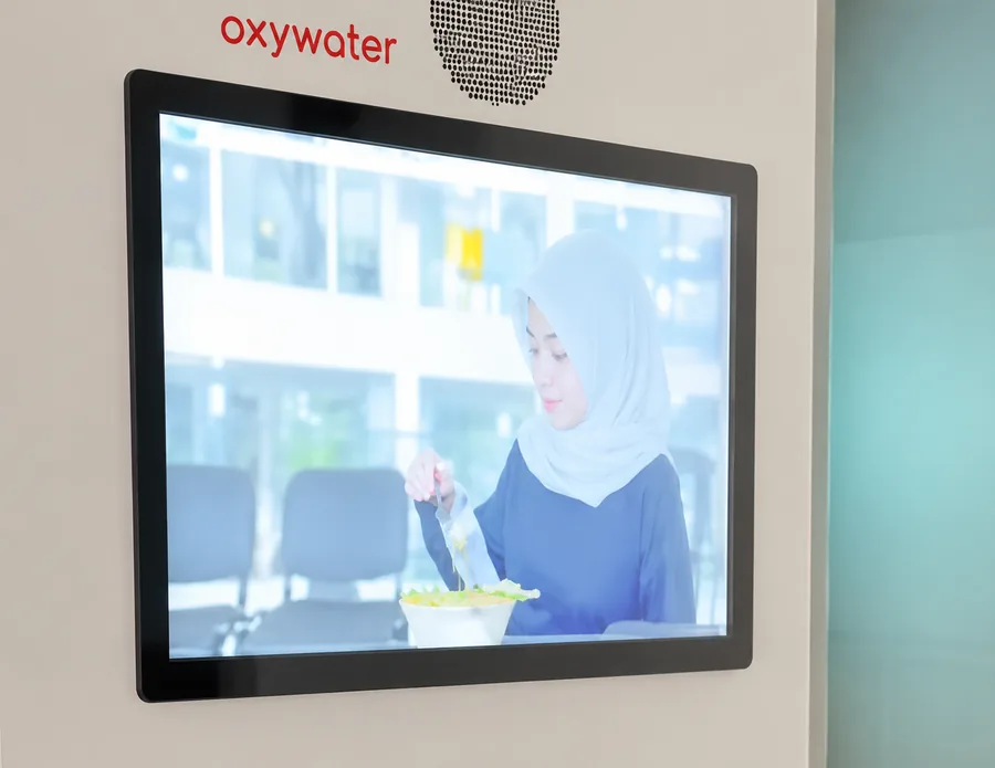 Layar sentuh 15 inci pada unit NOW!